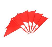 Ciieeo Marker Flags 6pcs Triangular Garden Irrigation Flags with Abs Stakes Easy to Insert into Ground for Lawn Surveying and Marking Projects