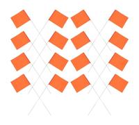 Ciieeo Marker Flags Yard Markers for Lawn Outdoor Garden Use 25Pcs Small Writable Flags with Steel Wire Stakes Sturdy Landscape Survey Irrigation Marking Accessories