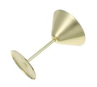 Ciieeo Martini Cocktail Cup Wine Goblet Stainless Steel with Creative Modern Design, Sturdy and Versatile Use Golden Metal for Casual Gatherings and Formal Events for Party Drinks