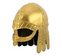 Ciieeo Medieval and Repeat for Design Use Photogenic Feature, for Historical Viking Helmet with Golden Rp Material Costume Adults Reenactment and Photography Men