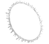 Ciieeo Medieval Thorn Crown Silver Headband for Renaissance Fair, Birthday Accessory, Prom King Costume