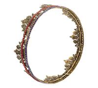 Ciieeo Medieval Vintage King Crown Alloy Headband with Comfortable Fit and Lightweight Construction, Golden Regal Tiara Accessory for Wedding Party and Photo Booth Props