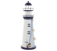 Ciieeo Mediterranean Style Iron Lighthouse Candlestick Decorative Hanging Lantern for Home Hurricane Candle Holder House Decor Vintage Ornaments