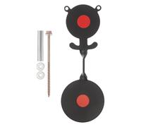 Ciieeo Metal Bear Shape Shooting Target Screw-in Stake, Automatic Reset Double Spinner, High Visibility Backyard Practice Target for Outdoor Shooting Training