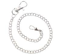 Ciieeo Metal Pants Chain Pocket Watch Chain with Circular Spring Buckle Safe to Wear for DIY Jeans and Clothes 36.5X2X0.6Cm