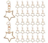 Ciieeo Metal Star Keychain Set 60pcs Lobster Clasps Spring Universal Clasps for DIY Projects