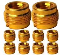 Ciieeo Microphone Mount Adapter 10Pcs Aluminium 3/8 to 5/8 Threaded Connectors for Professional Recording and Voiceover