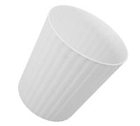 Ciieeo Mini Desktop Garbage Can No Lid, Small White Elevated Table Trash Bin for Office, Living Room, Dormitory Waste Container, Compact Desk Rubbish Bucket