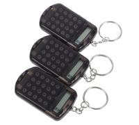 Ciieeo Mini Flip Cover Calculator Keychain, Portable 6.3x3.5cm Electronic Handheld Device for Students and Office, 3pcs Hanging Pocket Math Tool Accessory
