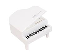 Ciieeo Mini Piano Ornament White Piano Photography Prop Abs Material Desktop Decor Home Decor Photo Prop