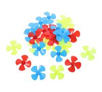 Ciieeo Mini Plastic 4-blade Propellers Smooth Action Fan Blades 30pcs for Small Electric Motor and Underwater Robots for Stem Projects and Homeschool Science Supplies