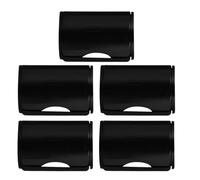 Ciieeo Mini Sand Shaker Finger Rings for Ukulele and Banjo Plastic and Metal Material 5 Pcs Lightweight Design to Enhance Rhythm Performance in Creative Compositions