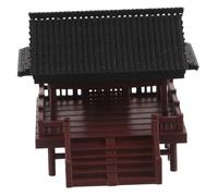 Ciieeo Miniature Double Layer Pavilion Ornament Traditional Chinese Architecture for Aquarium Landscaping Terrarium Garden Decor Desktop Micro Landscape Sculpture