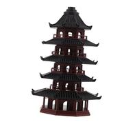 Ciieeo Miniature Pagoda Statue Elegant Ancient Pavilion Decor for Fish Tank and Zen Garden Aquarium Ornament Enhancing Aquatic Ecosystem and Home Office Meditation Ambiance