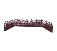 Ciieeo Miniature Plastic Arch Bridge for Micro Landscape Decor Chinese Style Faux Accessory Sturdy Fade Resistant Material Compact Design for Fairy Garden Aquarium Dollhouse Office Home