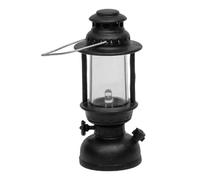 Ciieeo Miniature Retro Kerosene Lamp Decoration Handheld Black Material Lantern Light Battery Operated with Cells Vintage Style Xmas Tree Ornament for Home and Office Festive Decor