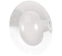 Ciieeo Modern Frosted Glass Lampshade Base Flat Ball Replacement Shade for Pendant and Ceiling Lights Easy Install Protective Cover for Living Cafe Bar Hotel Decoration