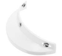 Ciieeo Motorbike Protective Visor Vintage Classic Visor PC Material High Durability Secure Performance Fit White Summer Helmet for Outdoor Riding