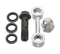 Ciieeo Motorcycle Brake Hose Extension Adapter Kit Motorcycle Brake Line Extension Fitting Adapter Bike Heavy Duty Metal Pressure Resistant Connector Repair and Modifications