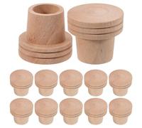Ciieeo Moxibustion Fire Extinguisher Cylinder and Moxa Stick Base with Fire Extinguishing Cap 15 Pcs Natural Wood Multifunctional and Effective for Wellness Cupping and Health Practices