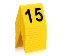 Ciieeo Multi-Function Evidence Markers 15Pcs Number Markers 1-15 for Office Desk Name Plates 2.48X2.17X1.77 Inches Plastic