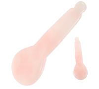 Ciieeo Multi-functional Pink Composite Crystal Guasha Tool Face Massage Board for Spa Care and Beauty Massage Relaxation on Back and Foot Random Color