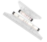 Ciieeo Multi-functional Rolling Ruler Set 15cm and 30cm, Parallel and Angle Measuring Rulers for Drawing Design, Engineering, and Architecture Use