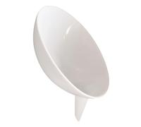 Ciieeo Multi-Functional Thickened Plastic Sink Colander Basket with Funnel for Draining Vegetables Fruits Pasta Rice White Kitchen Strainer Bowl for Food Washing and Drying