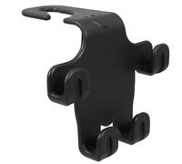 Ciieeo Multifunctional Car Seat Hook for Headrest with Space-Saving Hidden Design and Phone Stand Capability, Black Abs Car Seat Back Hanger for Bags and Phones Organiser