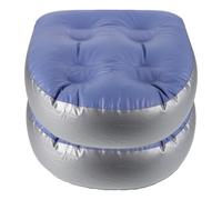 Ciieeo Multipurpose Inflatable Bath Cushion 2Pcs Portable Shower Seat Cushion with Backrest Support for Adult Bathing and Spa Use