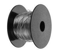 Ciieeo Multipurpose Stainless Steel Rope 0.6mm 1x7 Strand Wire Cable 100m Rust-resistant Strong Tensile Strength Clothesline Rope for Outdoor and DIY Projects with Anti-wind Structure