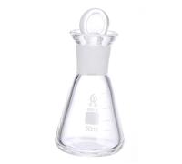 Ciieeo Narrow-mouth Borosilicate Glass Conical Flask for Chemistry Lab Use High Temperature Resistant Erlenmeyer Flask for Students and Professionals for Organic Experiments and Sample