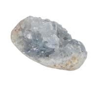 Ciieeo Natural Celestite Raw Stone Cluster Crystal Mineral with Irregular Shape, Unique Natural Formation Tranquility for Relaxation Environments and Home Decoration