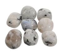 Ciieeo Natural Polished Tumbled Moonstone Crystal Rocks 2-3cm, 100g Bulk Semi Precious Stones for Aromatherapy, Healing, Meditation and Home Decoration