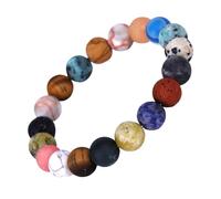 Ciieeo Natural Stone Solar System Bracelet Creative Delicate Design Eye-catching Ornamental Women Bangle for Bar Concert Daily Wearing Accessory