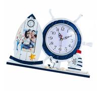 Ciieeo Nautical Garden Decoration Lighthouse Clock Outdoor Coastal Decor Living Room Decor