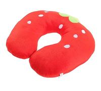 Ciieeo Neck Pillow Cartoon Design Ergonomic U-shaped Accessory with Plush and Pp Cotton Material Travel Sleep Neck Pillow Red for Lounging the Couch or Working at Your Computer