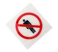 Ciieeo No Entrance Sticker Warning Sign Self Adhesive Splashproof No Trespassing Decal for Private Military Areas Safety Machine Caution