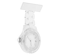 Ciieeo Nurse Fob Watch Luminous Hands Portable Doctor Pocket Watch White Clip-On for Healthcare Professionals Random Style