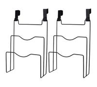 Ciieeo over the Door Pot Lid Organizer and Chopping Board Holder Kitchen Cabinet Door Hanging Storage Rack Space Saving No Drill Installation Black 12.13X8.07X3.23In