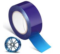 Ciieeo PE Wheel Edge Protection Tape, Blue Alloy Rim Film for Tyre Changing, Car Hub Surface Scratch Guard Protective Strip, Motorcycle Rim Shield Roll, Auto Repair Mechanic Fitting Accessory