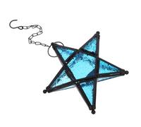 Ciieeo Pentagram Star Glass Hanging Votive Candle Holder Tealight Holders for Wedding Party Decorations