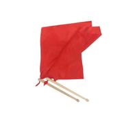 Ciieeo Percussion Sticks Hammer Wooden Drum Sticks Red Polyester Silk Square Shape Comfortable Good Sense of Gravity Polyester Silk Scarf