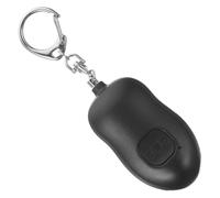 Ciieeo Personal Emergency Alarm for Women with LED Light and Easy to Use Plastic Design, Compact Personal Safety Alarm for Lone Workers and Joggers, Black Self Defence Device