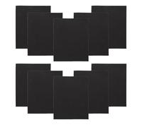 Ciieeo Pet Bird Cage Sandpaper Sheets Parrot Cage Liner 10pcs for Beak and Claw Grinding, High Grit Sandpaper Material, Black Birdcage Accessories Suitable