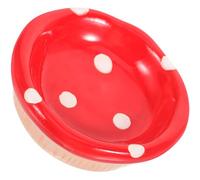 Ciieeo PET Feeder Bowl Hamster Feeding Dish Practical Ceramic Cute Shaped 3.93X3.93X1.57In Small PET Food Bowl for Chinchilla