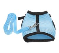 Ciieeo Pet Hamster Harness and Rabbit Mesh Leash Set L Size, Guinea Pig Pulling Strap Vest for Small Pets Outdoor Walks and Traction