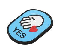 Ciieeo Pet Leash Patch for Dogs and Cats Friendly Notice Sticker for Outdoor Safety Pet Identification Tag Social Interaction Patch Bright Colors Design