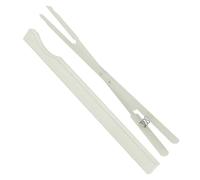 Ciieeo Piano Tuning Tool Nylon Mute Clamp White Treble Mute Tweezer Professional Piano Tune Stopper with Carrying Holder