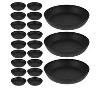 Ciieeo Plant Pot Drip Trays Round Plastic Saucers 50Pcs 9Cm Outer Diameter 7.5Cm Inner Diameter Stable Flowerpot Base for Indoor Plants